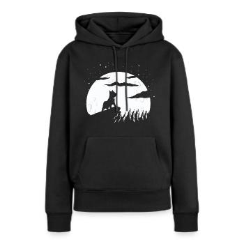 Cairn Terrier - Frauen Premium Bio Hoodie - Schwarz - Vorne - Julia (174cm)
