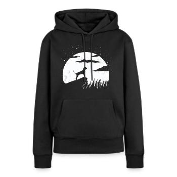 Black and Tan Coonhound - Women’s Premium Organic Hoodie - black - Front - Julia (174cm)