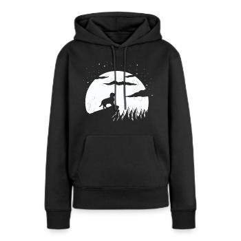 Boykin Spaniel - Frauen Premium Bio Hoodie - Schwarz - Vorne - Julia (174cm)