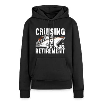 Croisière Croisière Vacances Croisière en famille - Sweat à capuche Premium bio Femme - noir - Devant - Julia (174cm)