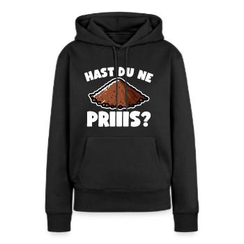 Schnupftabak - Frauen Premium Bio Hoodie - Schwarz - Vorne - Julia (174cm)