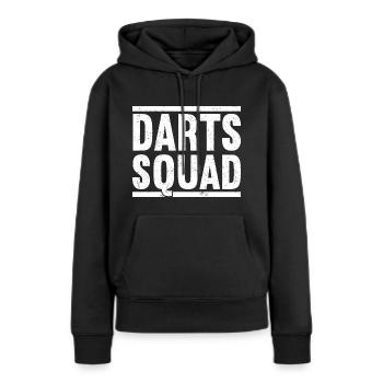 Bullseye de fléchettes Dart - Sweat à capuche Premium bio Femme - noir - Devant - Julia (174cm)