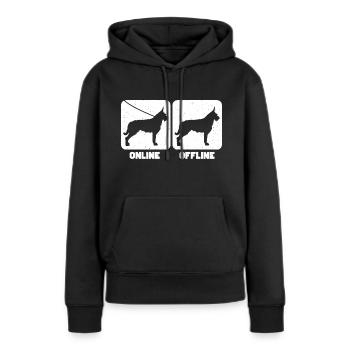 Berger de Picardie - Berger Picard - Frauen Premium Bio Hoodie - Schwarz - Vorne - Julia (174cm)