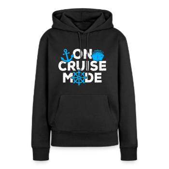 Croisière Croisière Vacances Croisière en famille - Sweat à capuche Premium bio Femme - noir - Devant - Julia (174cm)