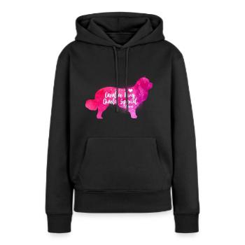 Cavalier King Charles Spaniel Mama - Frauen Premium Bio Hoodie - Schwarz - Vorne - Julia (174cm)