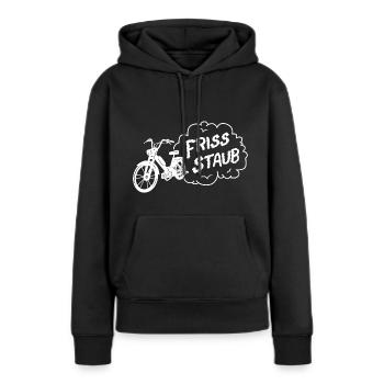Mofa Moped Mofafahrer Mopedfahrer Zweirad - Frauen Premium Bio Hoodie - Schwarz - Vorne - Julia (174cm)