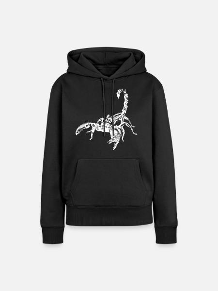 Skorpion - Frauen Premium Bio Hoodie - Schwarz
