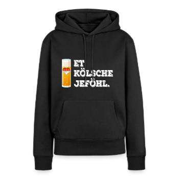 Karneval Köln Jeck Is Geil Kölle Alaaf Kölsch - Sweat à capuche Premium bio Femme - noir - Devant - Julia (174cm)