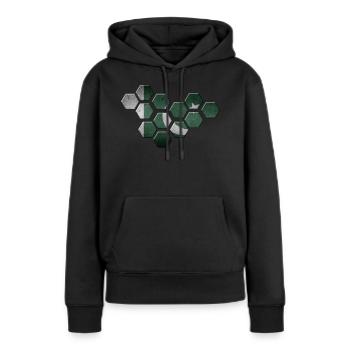 Pakistan - Frauen Premium Bio Hoodie - Schwarz - Vorne - Julia (174cm)