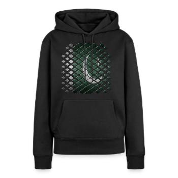Pakistan - Frauen Premium Bio Hoodie - Schwarz - Vorne - Julia (174cm)