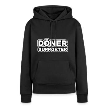 Döner Supporter - Frauen Premium Bio Hoodie - Schwarz - Vorne - Julia (174cm)