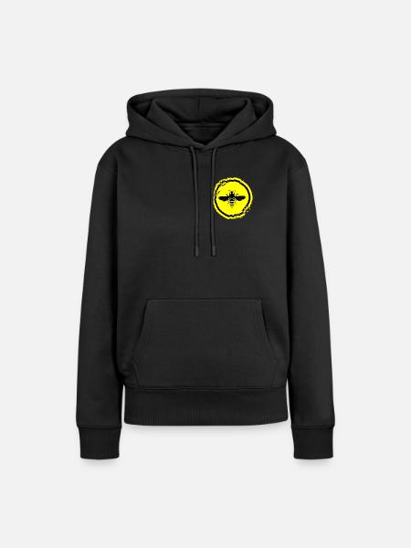 Die Biene - Frauen Premium Bio Hoodie - Schwarz