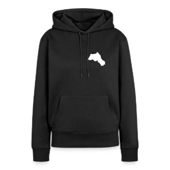 Kurdistan Gebiet Weiß - Frauen Premium Bio Hoodie - Schwarz - Vorne - Julia (174cm)