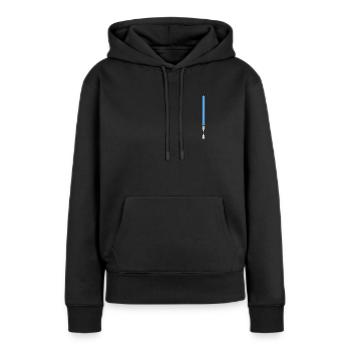 Lichtschwert - Frauen Premium Bio Hoodie - Schwarz - Vorne - Julia (174cm)