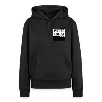 Drum N Bass Junglist Festival Dubstep Music DJ - Sweat à capuche Premium bio Femme - noir - Devant - Julia (174cm)