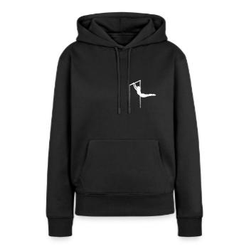 Gymnastique Step Bars Gymnaste Turner - Sweat à capuche Premium bio Femme - noir - Devant - Julia (174cm)