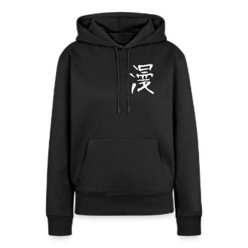 Manga / Characters - Women’s Premium Organic Hoodie - black - Front - Julia (174cm)