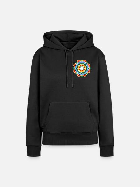 Dancheong 단청 - single (Ver.8) - Frauen Premium Bio Hoodie - Schwarz