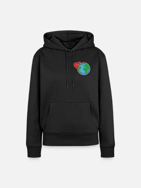 Mucki World - Frauen Premium Bio Hoodie - Schwarz