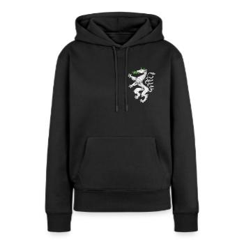 Styrie - Sweat à capuche Premium bio Femme - noir - Devant - Julia (174cm)