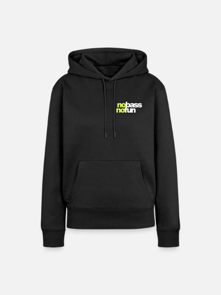 Kein Bass Kein Spaß - Frauen Premium Bio Hoodie - Schwarz