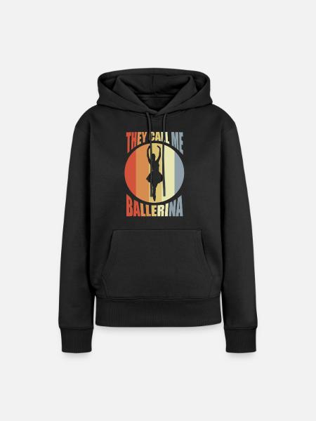 Kinderballett - Frauen Premium Bio Hoodie - Schwarz