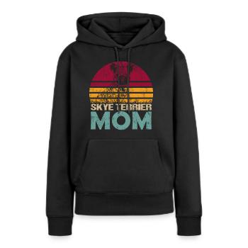 Skye Terrier Mom Mama Mistress for you Dog Mama - Women’s Premium Organic Hoodie - black - Front - Julia (174cm)