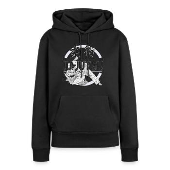 Ju Jutsu Ju Jitsu Arts Martiaux - Sweat à capuche Premium bio Femme - noir - Devant - Julia (174cm)