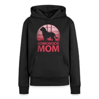 Komondor Hungarian Mama Mom Mistress Pink - Women’s Premium Organic Hoodie - black - Front - Julia (174cm)