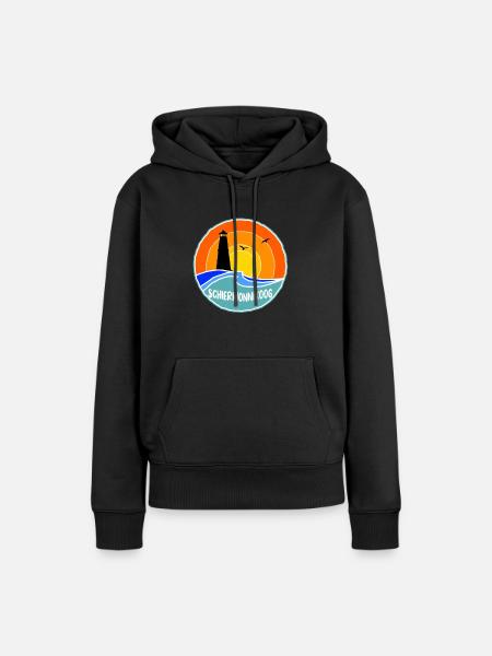 Schiermonnikoog Friesland - Frauen Premium Bio Hoodie - Schwarz