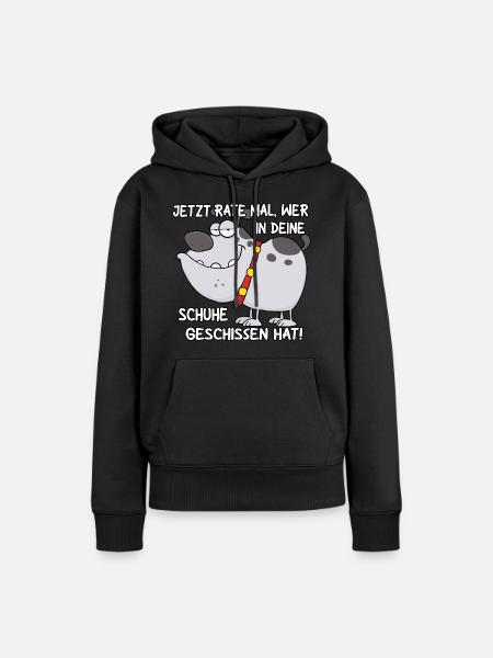 Jetzt rate mal - Frauen Premium Bio Hoodie - Schwarz