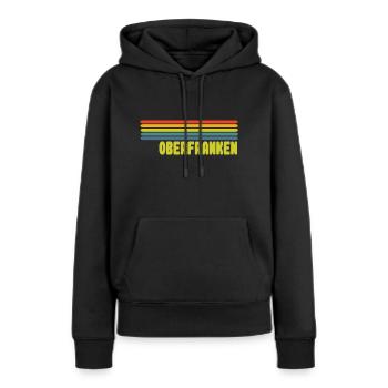 Oberfranken - Frauen Premium Bio Hoodie - Schwarz - Vorne - Julia (174cm)
