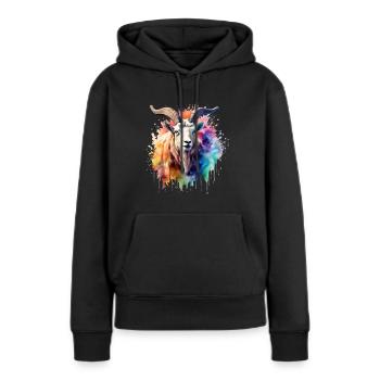 Goat, goat - Women’s Premium Organic Hoodie - black - Front - Julia (174cm)