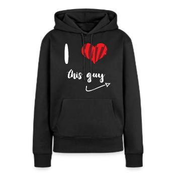 Hate This Guy Stop Hate Anti Hate - Women’s Premium Organic Hoodie - black - Front - Julia (174cm)
