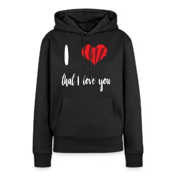 Hate That Love You Stop Hate Anti Hate - Women’s Premium Organic Hoodie - black - Front - Julia (174cm)
