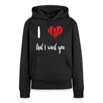 Hate That Want You Stop Hate Anti Hate - Women’s Premium Organic Hoodie - black - Front - Julia (174cm)