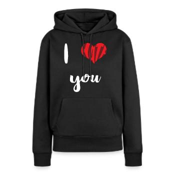 Hate You Stop Hate Anti Hate - Women’s Premium Organic Hoodie - black - Front - Julia (174cm)