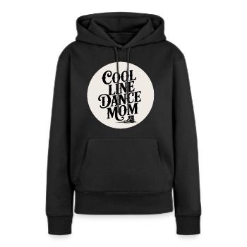 Line Dance Mom Vintage Typo Boot - Frauen Premium Bio Hoodie - Schwarz - Vorne - Julia (174cm)