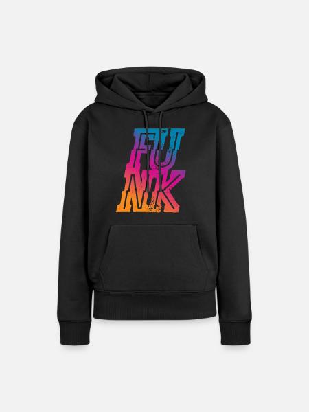Funk - Frauen Premium Bio Hoodie - Schwarz