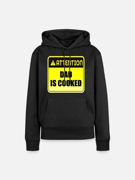 Papa-Stimmung - Frauen Premium Bio Hoodie - Schwarz