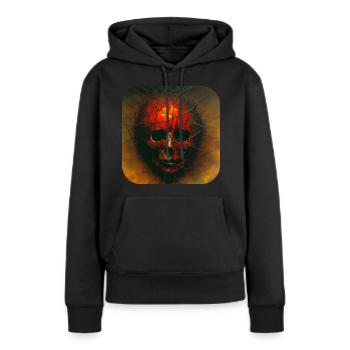 Dark Horror Face - Women’s Premium Organic Hoodie - black - Front - Julia (174cm)