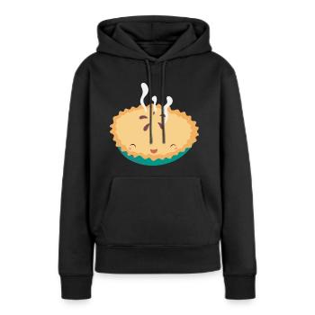 Warme Torte - Frauen Premium Bio Hoodie - Schwarz - Vorne - Julia (174cm)