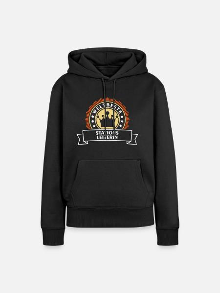 Stationsleiterin Beruf - Geschenk - Frauen Premium Bio Hoodie - Schwarz