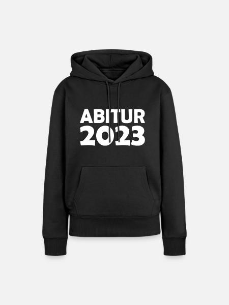 Abitur 2023 - Frauen Premium Bio Hoodie - Schwarz