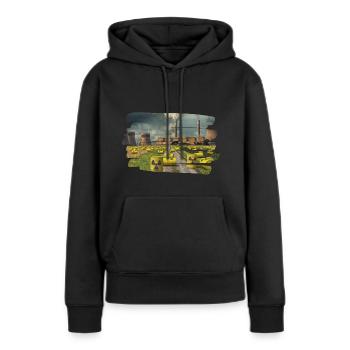 Anti Atomkraft - Frauen Premium Bio Hoodie - Schwarz - Vorne - Julia (174cm)