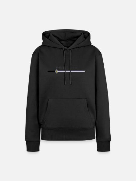 Katana - Frauen Premium Bio Hoodie - Schwarz
