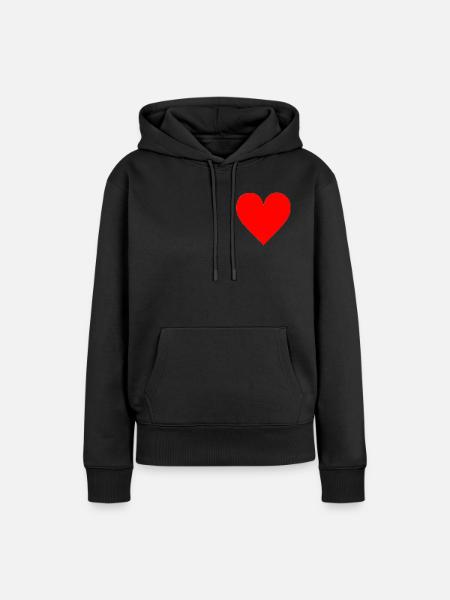 Heart Collection: Die absolute Liebe - Frauen Premium Bio Hoodie - Schwarz