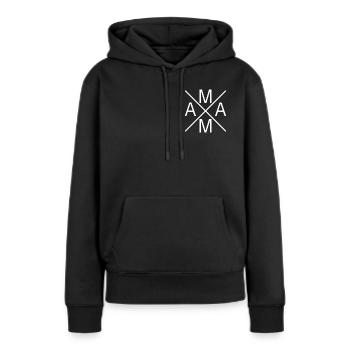 Mom mom mom - Women’s Premium Organic Hoodie - black - Front - Julia (174cm)
