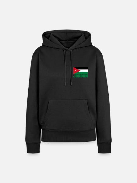 Jordanien - Frauen Premium Bio Hoodie - Schwarz