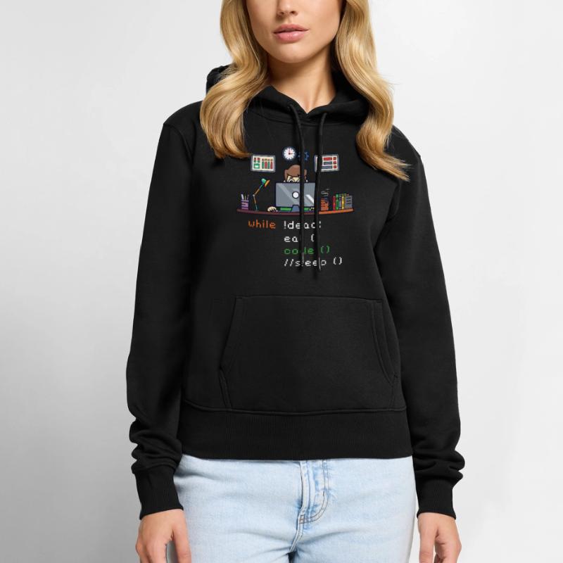 Computer Science Python P... Programmierer & Nerd Frauen Premium Bio Hoodie